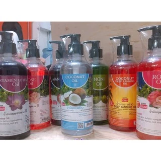 BANNA Oil 450ml. น้ำมันทาผิวบ้านนา น้ำมันนวดตัว น้ำมันสปา อโรม่า massage oil