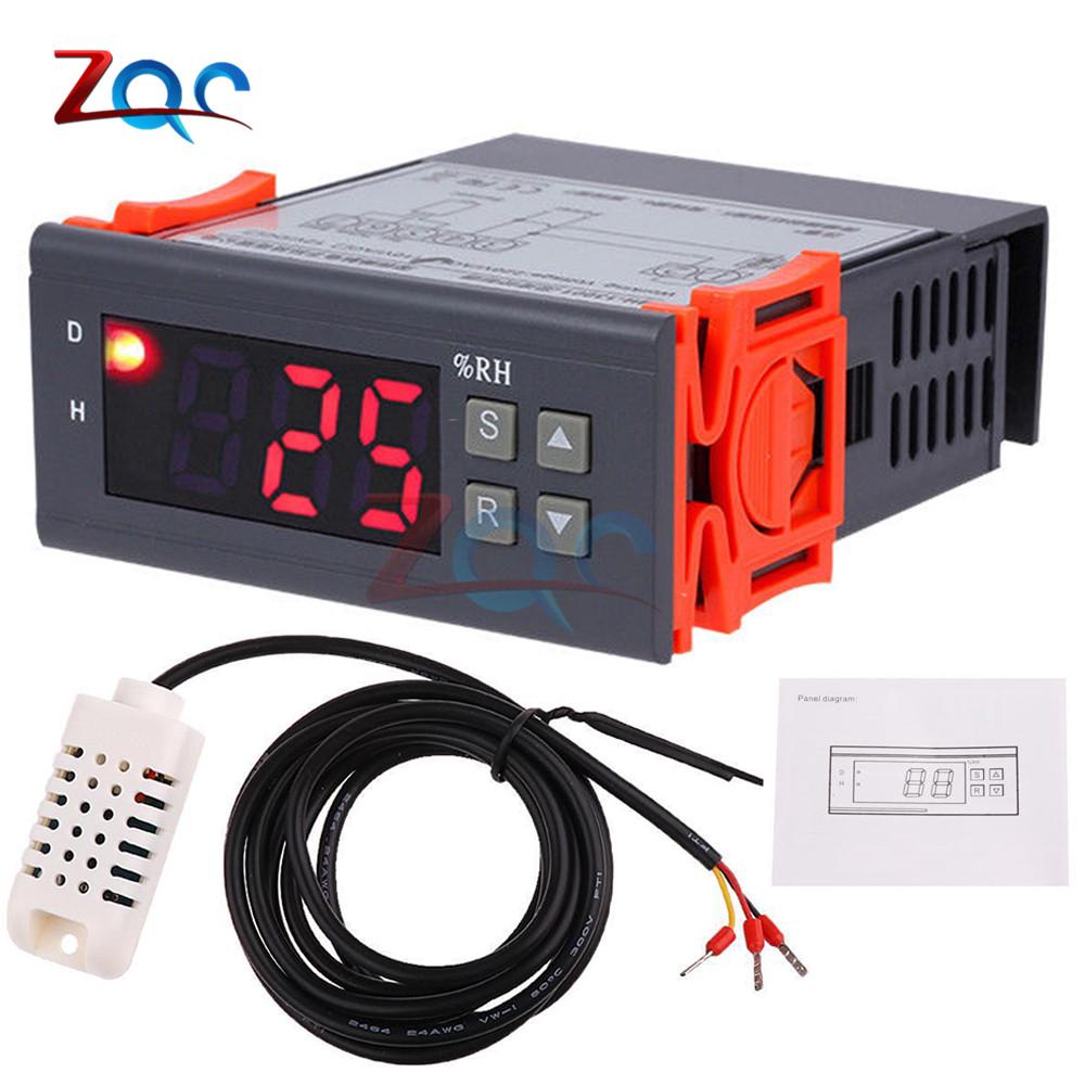 Mh - 13001 Ac 110 V 220 V Dc 12v เทอร์โมดิจิตอลจอแอลซีดีเครื่องวัดอุณหภูมิความชื้น