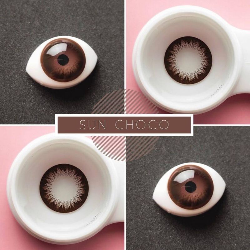 💜 Sun Choco Brown บิ๊กอาย สีช็อคโก้ สีน้ำตาล แบ๊ว ตาโต Dream Color1 Contact Lens Bigeyes