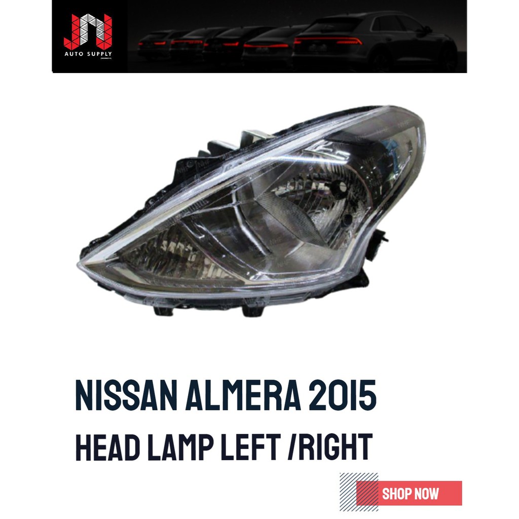 NISSAN ALMERA 2015 -2017 HEAD LAMP ออกแบบ OEM