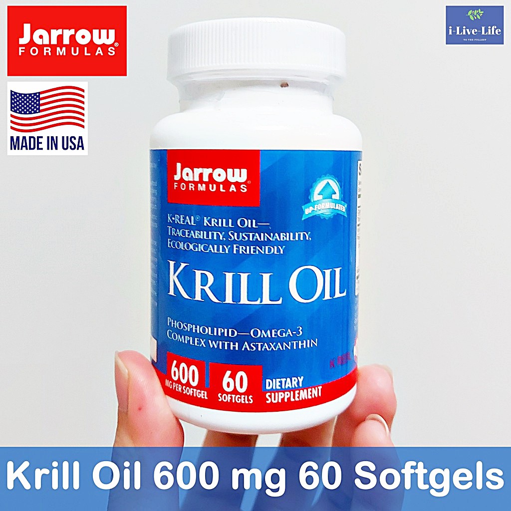 น้ำมันคริลล์ Krill Oil 60 Softgels - Jarrow Formulas