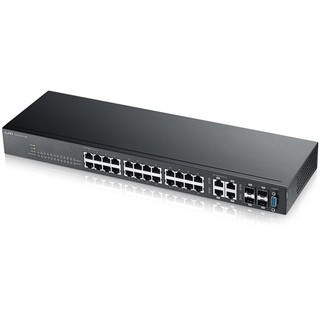 24-Port GbE L2 Switch, 24 x GbE RJ-45 Ports, 4 x GbE Combo (RJ-45/SFP) Ports