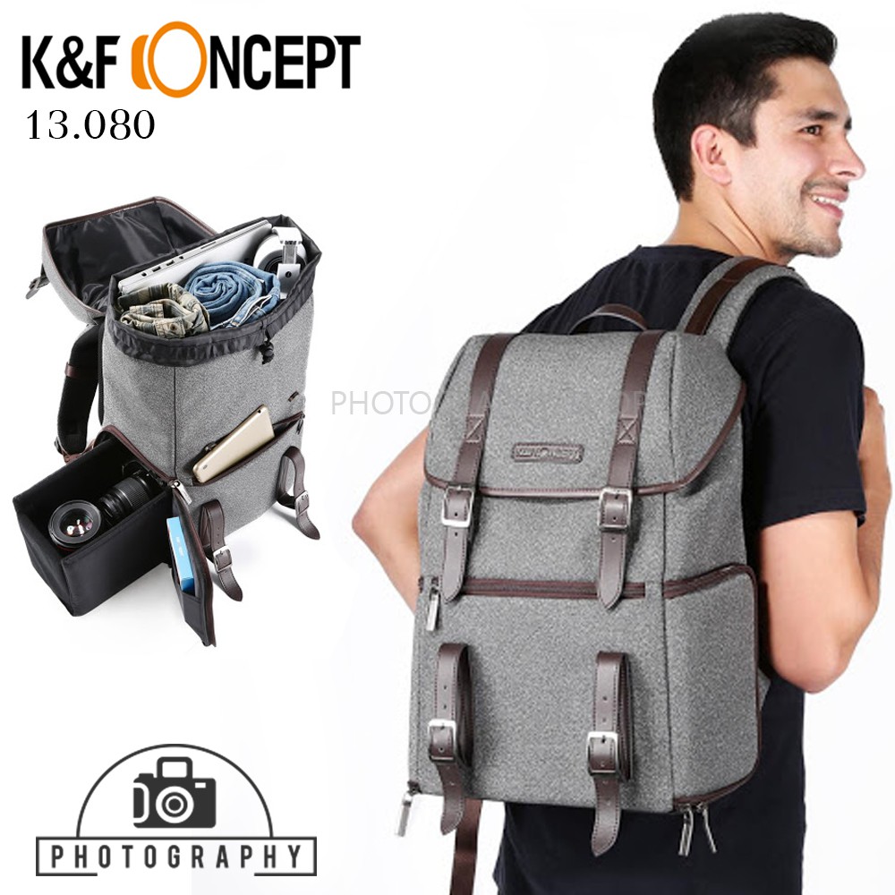 K&F Concept 13.080 DSLR Camera Backpack กระเป๋ากล้อง
