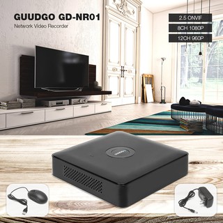 เครื่องบันทึกภาพกล้องวงจรปิดไร้สาย GUUDGO GD-NR01 Network Video Recorder (สีดำ)