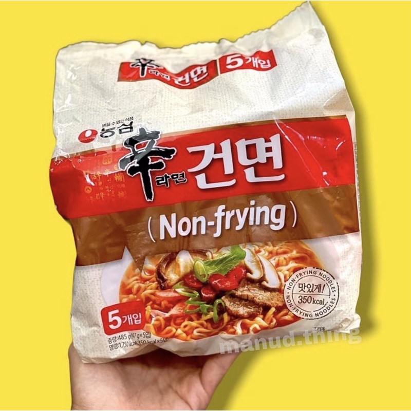 Nongshim Ramyeon Non-frying นงชิม บะหมี่กึ่งสำเร็จรูปเกาหลี เส้นไม่ได้ทอด