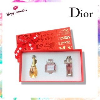 "น้ำหอมแท้" Dior perfume Jadore Eau de Parfum5ml+ Dior Addict EAU FRAICHE 5ml+ Miss Dior Blooming Bouquet Q3 หัวแต้ม