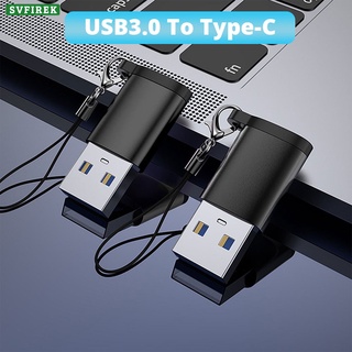 อะแดปเตอร์ USB เป็น Type C ตัวเมีย ตัวผู้ เป็นตัวเมีย USB 3.0 5Gbps ความเร็วสูง พร้อมพวงกุญแจ และสายคล้อง สําหรับโทรศัพท์มือถือ PC