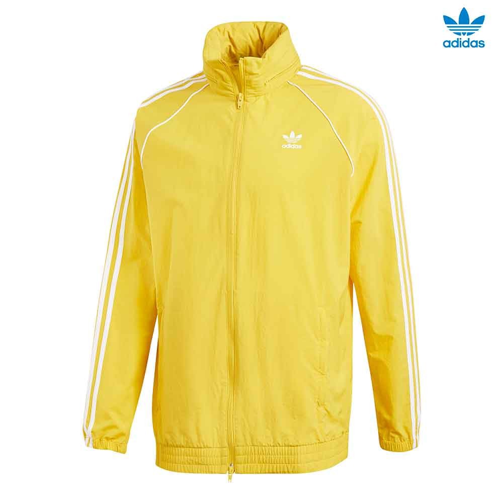 yellow adidas windbreaker jacket