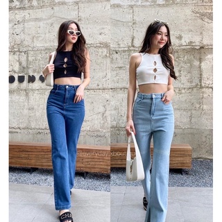 “SEOUL JEANS”👖🧵(550฿ฟรีส่ง) กางเกงยีนส์เอวสูงเก็บทรงเป๊ะเว่อค่า ตัวนี้ใส่แล้วช่วงเอวคือเพรียว และขาดูเรียวยาวมากๆ