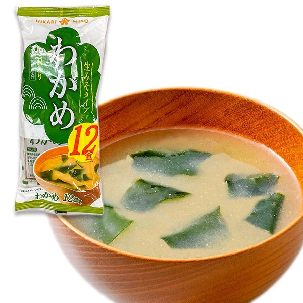 ฮิคาริ ซุปมิโซะผสมสาหร่ายวากาเมะ 216 กรัม 12 ชิ้น Hikari Miso Soup Wakame thumbnail 3