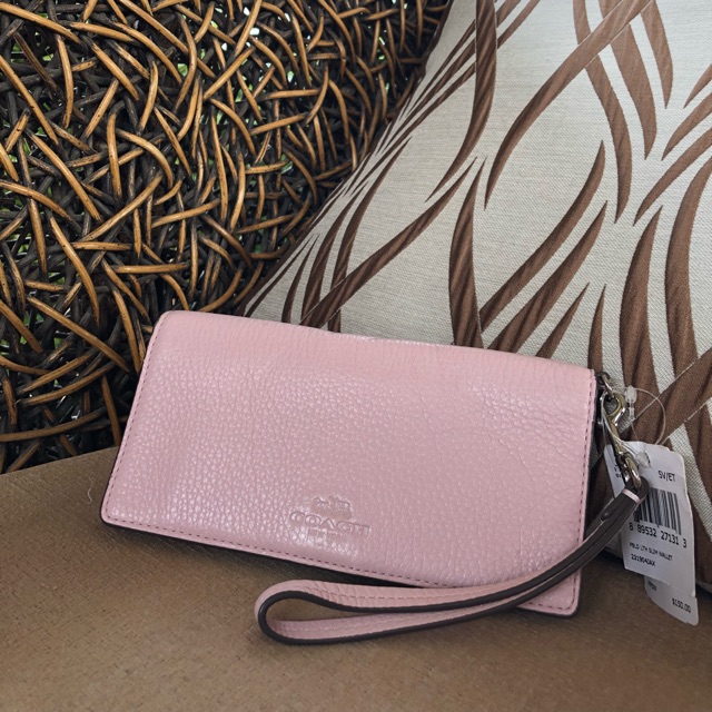 Slim Wallet In Pebble leather