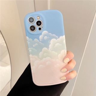 พร้อมส่งในไทย💘 เคสโทรศัพท์ เคส เคสมือถือ เคส TPU โต๊ะฟ้าชมพูไล่สี TPU-R1771