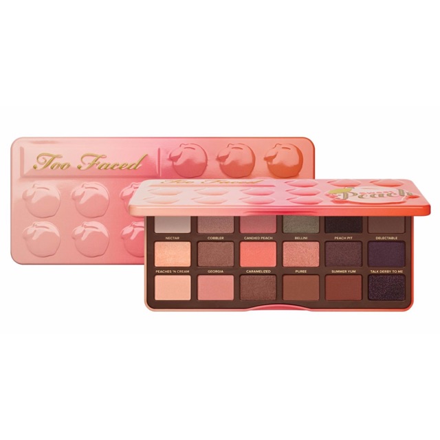 Too Faced Sweet Peach Eye Shadow Palette 17.1gแท้ จาก Sephora Thailand พาเลทอายชาโดว์ 18สีกลิ่นพีช เ