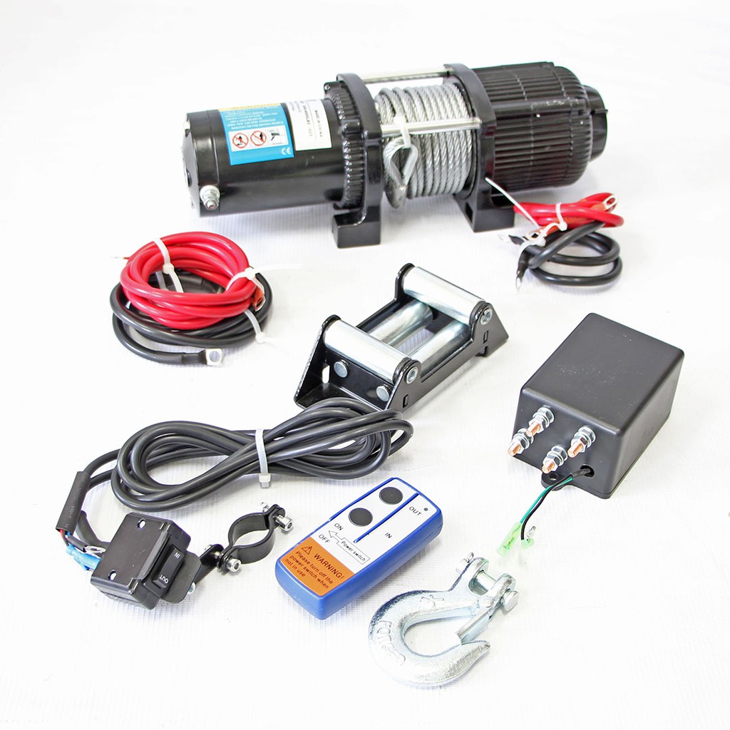 วินซ์มอเตอร์ไฟฟ้า 12V, 2200W เหมาะงานลากดึง ขนาด 1.8 -2 ตัน 4500LBS