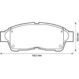 Girling ผ้าเบรคหน้าโตโยต้า Toyota EXIOR ST191,AT191,CAMRY 2.2 Gxi, SXV10 93-97, RAV 4 94-00 /61 1143 9-1/T