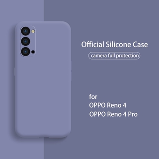 OPPO Reno 6 5 4Pro 5F 4F A54 A16 A15 A15S A74 A54 A55 A92 A52 A72 A53 Realme 7 7i 7Pro OPPO Reno 4 4G 5G Reno 4Pro เคสโทรศัพท์ แบบซิลิโคนนุ่ม เรียบหรู ปกป้องเลนส์กล้อง สำหรับ