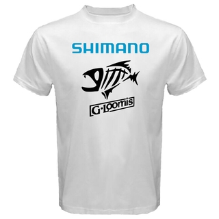 [S-5XL]เสื้อยืด พิมพ์ลาย Shimano g Loomis team Yamato สีขาว สําหรับผู้ชาย