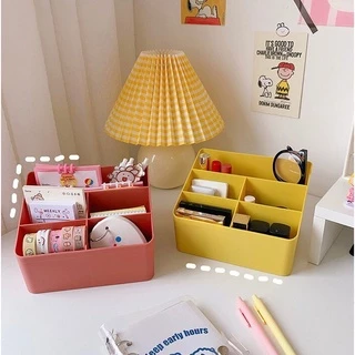 HomeDee ฟรีสติ๊กเกอร์ กล่องใส่ของ 4ช่อง 5 ช่องเก็บอุปกรณ์เครื่องเขียน ของใช้ส่วนตัวหรืออุปกรณ์ในบ้าน