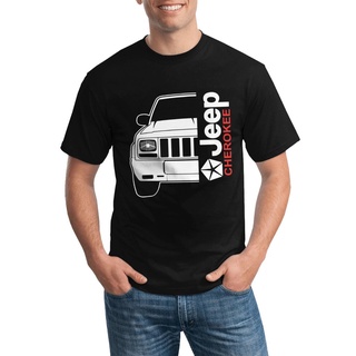 เสื้อยืดลําลอง แขนสั้น พิมพ์ลาย Jeep Cherokee Car หลายสี สําหรับผู้ชาย