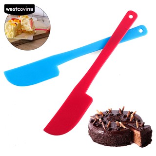 WEST ✔ Plastic Cream Butter Spatula Mixing Batter Scraper Brush Baking Tool