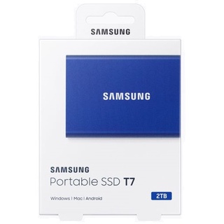 Samsung 2TB T7 Portable SSD USB3.2 (Blue)