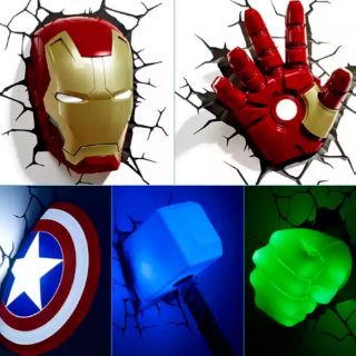 โคมไฟติดผนัง Avengers LED 3D