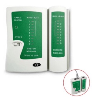 ตัวเช็คสายแลน RJ45 RJ11 RJ12 CAT5 UTP Network LAN Cable Tester