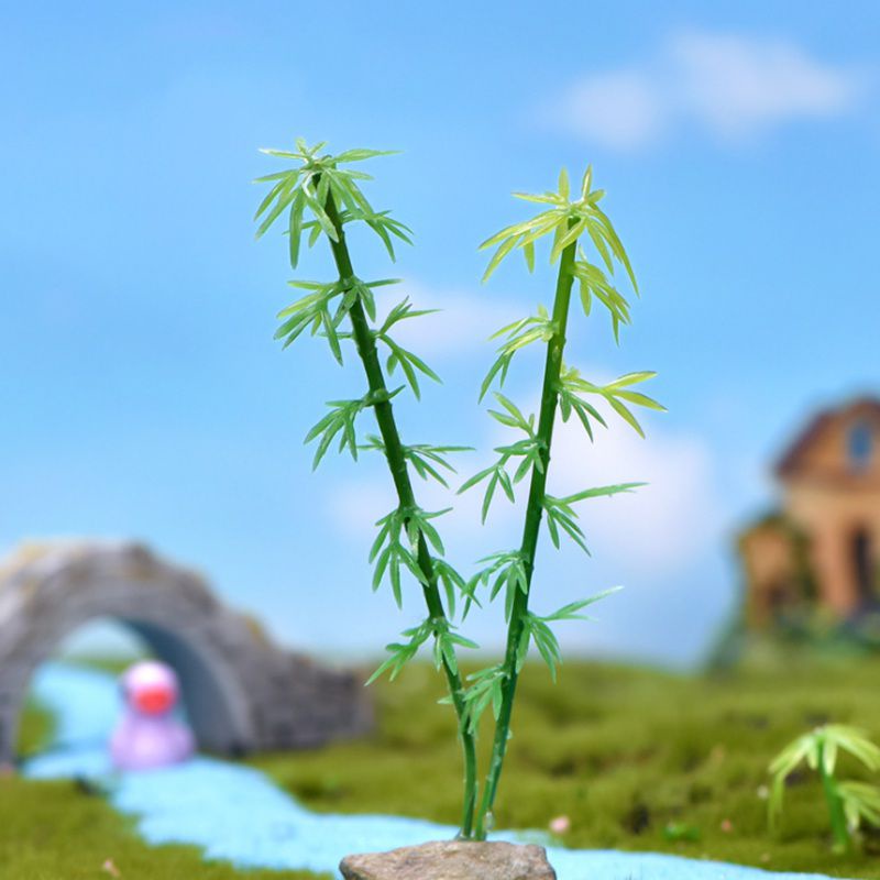 โมเดลต้นไผ่พลาสติกขนาดเล็ก 6cm - รูปที่ 2