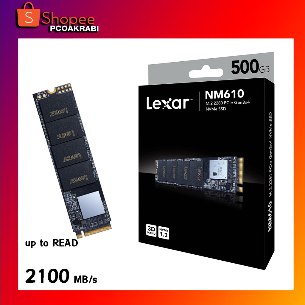 SSD M.2 NVME 500GB Lexar® NM610