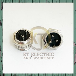 (ราคา2ชิ้น) ปลั๊กคอนเนคเตอร์ ติดแท่น3ขา Connector plug