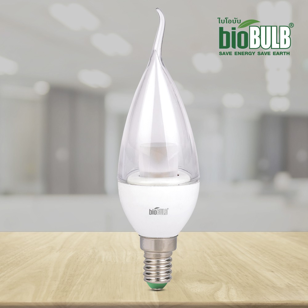 "BIOENERGYS" หลอดไฟ Opera Clear LED E14-4 วัตต์