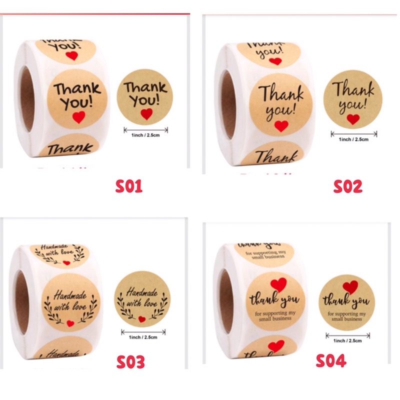 สติ๊กเกอร์ Thank you