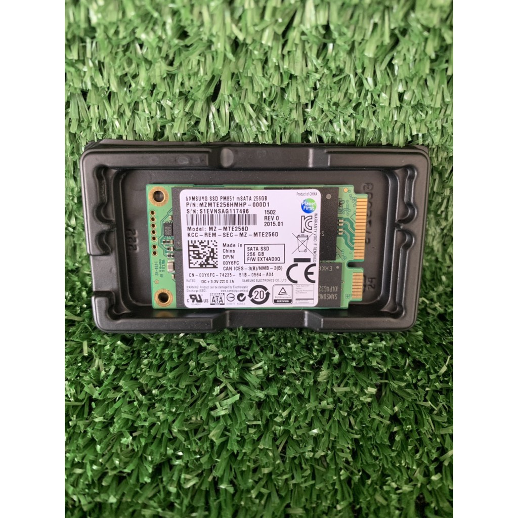 MSATA SSD 256GB (เอ็มซาต้า) SAMSUNG 520MB/480MB ไร้แบด ไร้สีเขียวๆ มือสอง สภาพสวยมาก ประกันร้าน 1 เด