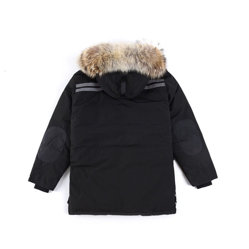 กระแสน้ำHot Classic Fashion Real Coyote Fur Winter Mens Womens CG Snow Mantra Parka Down Jackets Outerwear Coat Water Wi
