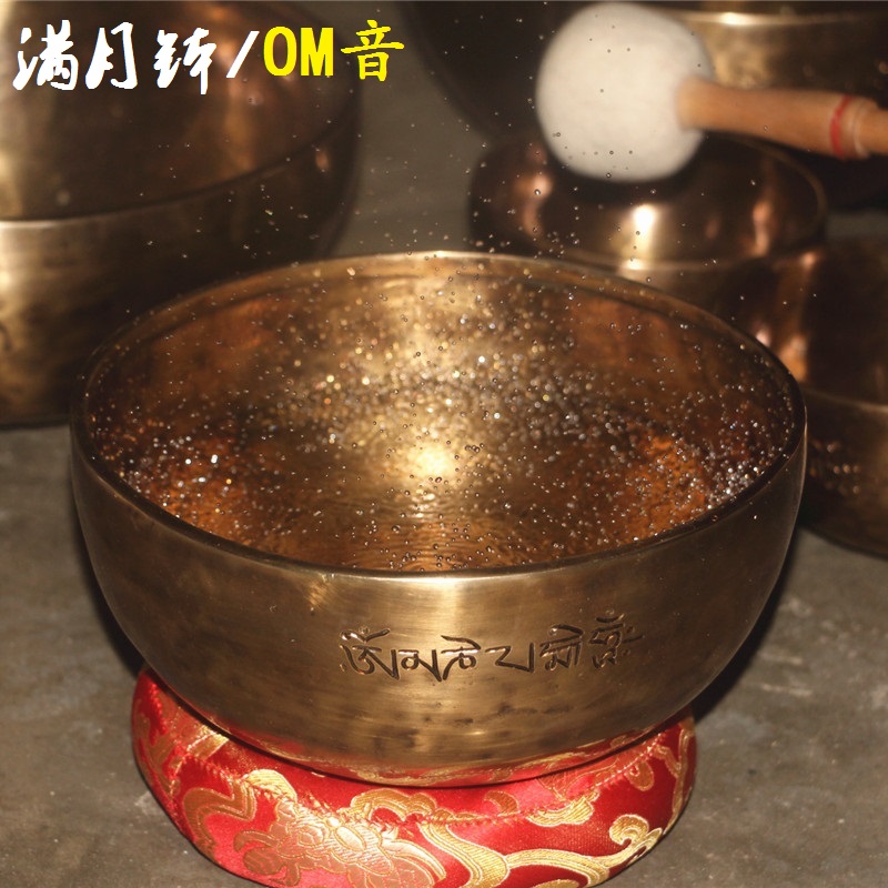 月ทําด้วยมือมืออาชีพ เกี่ยวกับ เสียงชามทองแดงโยคะบําบัดเสียงพระพุทธรูปชามเสียง