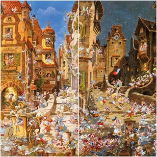 [preorder รบกวนถามstockก่อนสั่งซื้อค่า] Heye Romantic Town jigsaw puzzle จิ๊กซอว์นำเข้า 1000 ชิ้น