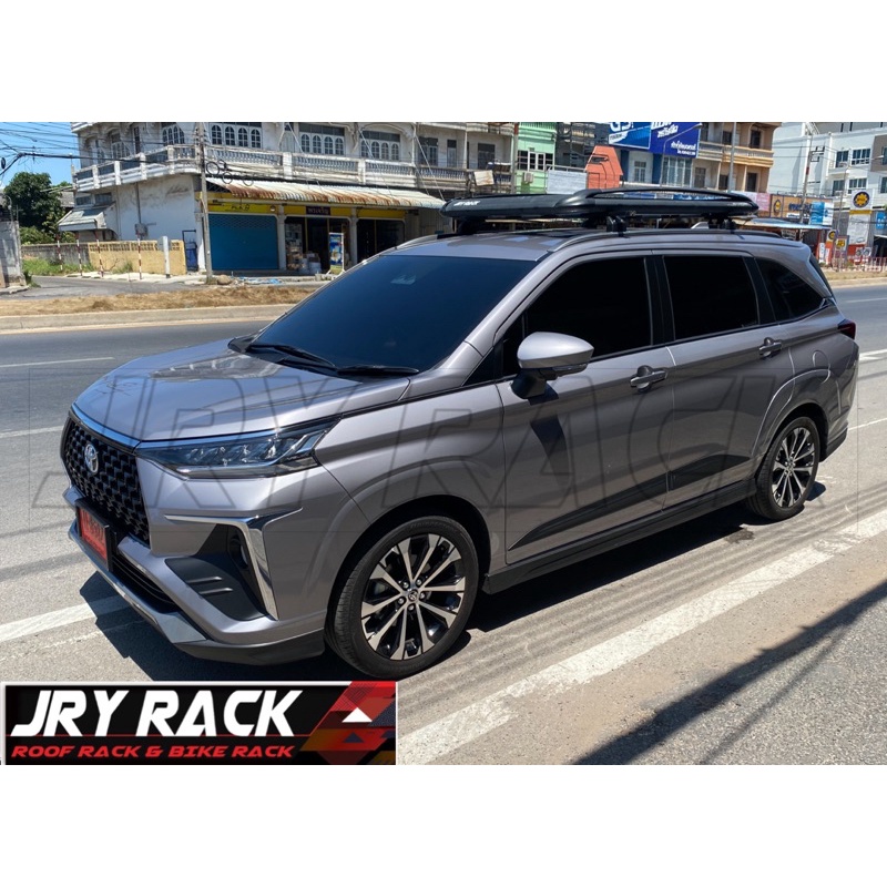 แร็คหลังคา veloz ตรงรุ่นจับราวหลังคา + ถาดแครี่บอย carryboy CB550N 100x160cm JRY Rack แร็คเวลอส