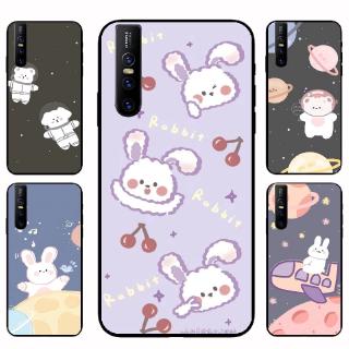 เคสโทรศัพท์รูปทรงกระต่ายน่ารักแบบนุ่ม vivo y 11 y 19 y 17 y 15 y 12 s 1 pro v 11 i v 15 v 15 pro