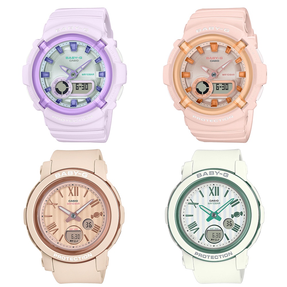 Casio Baby-G นาฬิกาข้อมือผู้หญิง สายเรซิ่น รุ่น BGA-280SW,BGA-290SW,BGA-280SW-6A,BGA-280SW-4A,BGA-29