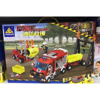 เลโก้ KAZI 80520 Fire truck จำนวน 412 ชิ้น