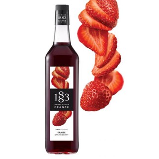 1883 STRAWBERRY FLAVORED SYRUP 1000 ml.(1883 น้ำเชื่อมกลิ่นสตรอเบอร์รี่ 1000 มล.)