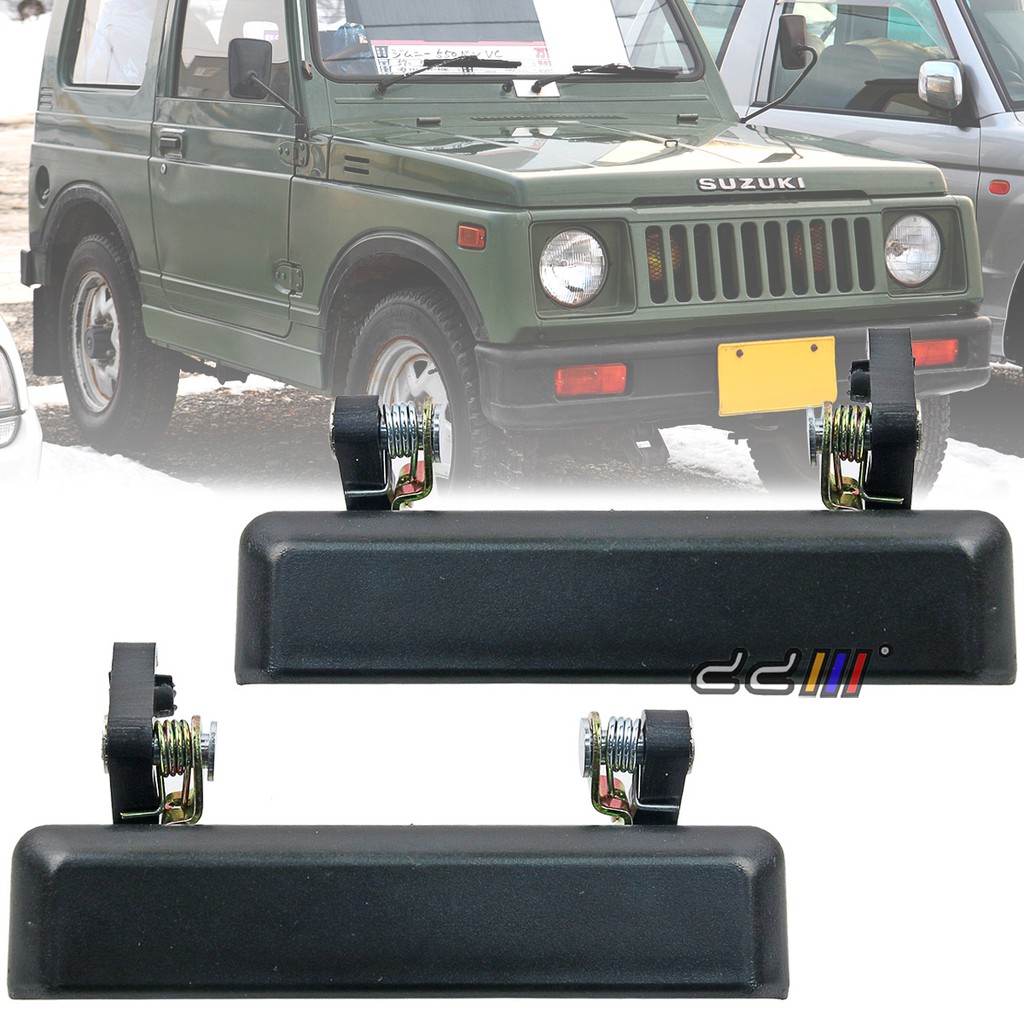 Suzuki Jimny SJ410 SJ413 มือจับด้านนอกประตู (สีดํา)