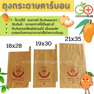 ถุงกระดาษคาร์บอน ขนาด19x30ซม. 300ใบ/แพ็ค