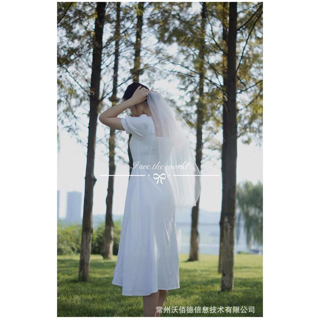 Bridal Veil พร้อมส่งจากไทย เวลเจ้าสาว ผ้าคลุมผมเจ้าสาว สวยอลัง Prewedding เครื่องประดับผมเจ้าสาว ปาร์ตี้สละโสด