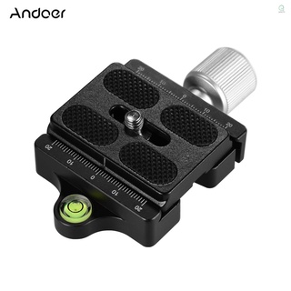 Andoer Dc-50P แคลมป์ปลดเร็วกล้อง อะลูมิเนียมอัลลอย เข้าได้กับ Arca Swiss Standard Quick Release Plate