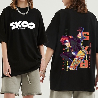 เสื้อยืด ผ้าฝ้าย พิมพ์ลายกราฟฟิคการ์ตูนญี่ปุ่น SK8 The Infinity Kawaii สไตล์ฮาราจูกุ สําหรับผู้ชาย SDF2FR44869 S-5XL