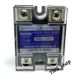 MGR-1 A4825.    AC/AC  SSR. solid State. CONTROL 70-280VAC. OUTPUT 24-480VAC. 25A