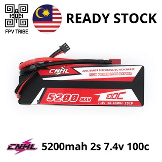 Cnhl Racing Series แบตเตอรี่ลิโป้ 5200mah 7.4v 2s 100c พร้อมปลั๊ก DeanT สําหรับรถบักกี้บังคับ WLtoys 124019 เคสแข็ง