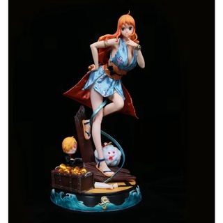 One Piece Sexy kimono Nami real clothes PVC model figure 43 cm