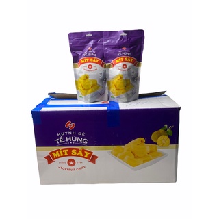 ขนุนอบกรอบ ​Jackfruit Chips 脆皮菠萝蜜 TE HUNG สินค้านำเข้าจากเวียดนาม 100g แพคเล็ก แถบสีม่วง-ขาว 1ลัง /จำนวน 40 แพค ราคาส่ง ยกลัง สินค้าพร้อมส่ง